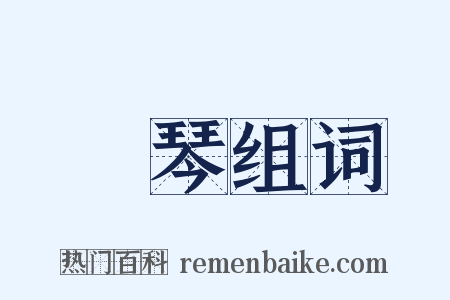 張琴组词是什么意思的图片